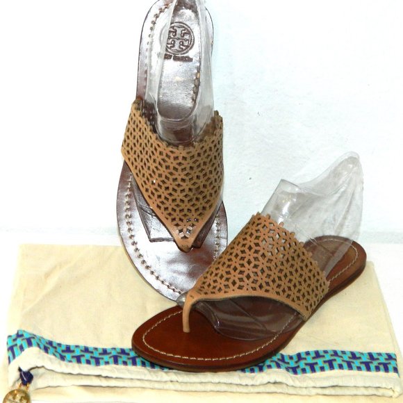 Tory Burch Flat Slide Sandals - Picture 1 of 7